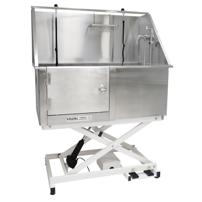 Electric Stainless Steel Grooming Bath 128x71 - Grey