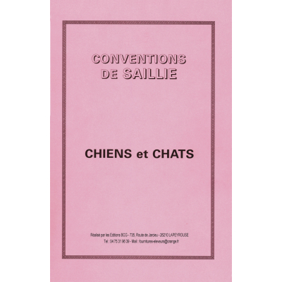 Mating Agreement Booklet - Pink
