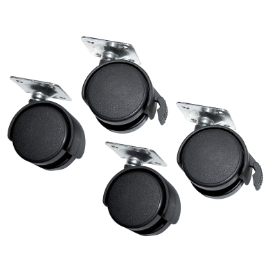 kit de 4 roulettes pour cage de transport
