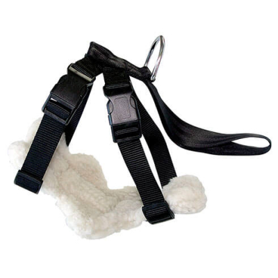 Nylon safety harness - 2.5x70/100cm - black