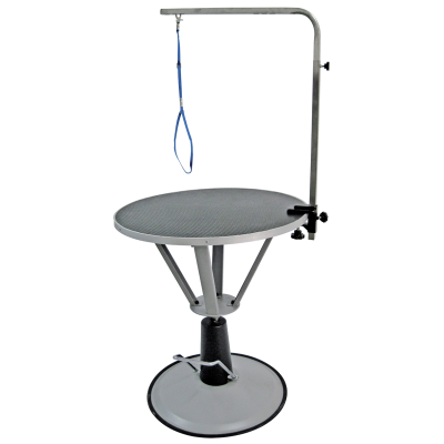Table de toilettage hydraulique rotative ronde bois STAR UNIVERSAL - dia.70cm - noir