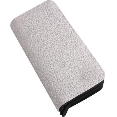 Pochette pour ciseaux et peignes - Vivog - Blanche motif arabesque