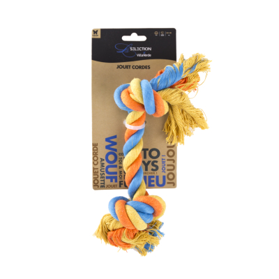 2-Knot Rope - Classic - 25cm - Multicoloured