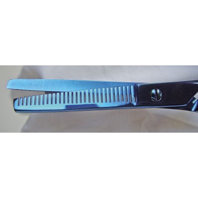 Ciseaux sculpteurs avec poucette Blue Ray Ergonomique - Optimum - 16cm