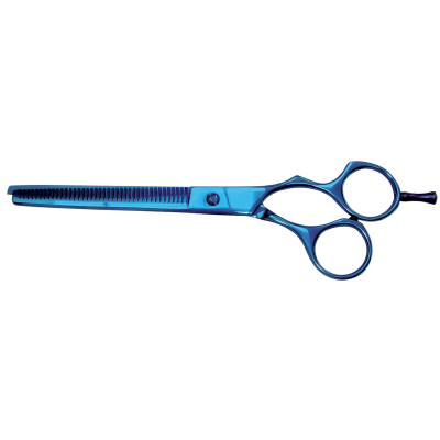 Ciseaux sculpteurs avec poucette Blue Ray Ergonomique - Optimum - 19cm