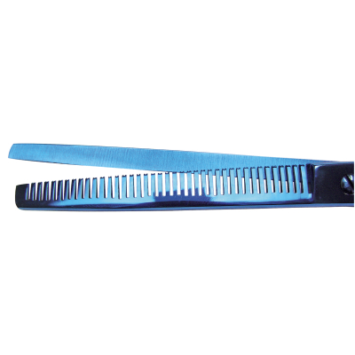 Ciseaux sculpteurs avec poucette Blue Ray Ergonomique - Optimum - 19cm