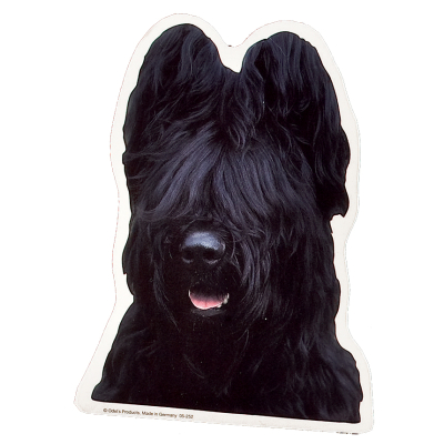 Sticker - Briard - 14/15cm - black