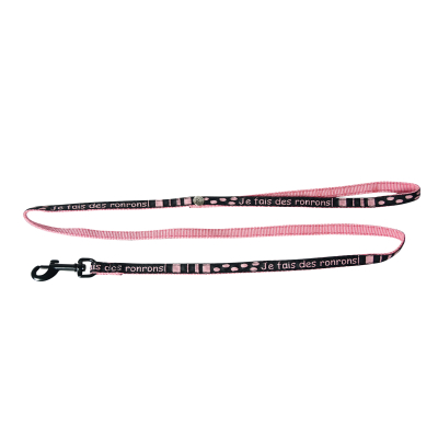 Laisse en nylon pour chat - Ronrons - 1m - 1cm