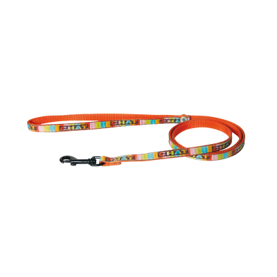 Laisse pour chat en nylon - Chat - 1m - 1cm - orange