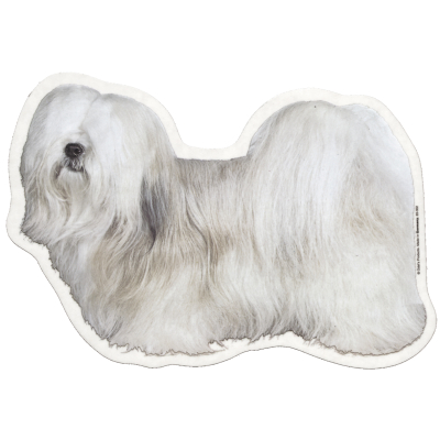 Sticker - Lhasa Apso - 14/15cm - white