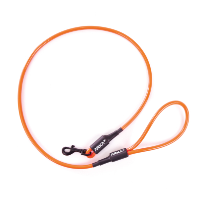 Laisse en cuir vert pour chien - coupé franc - larg 12mm Long 100cm
