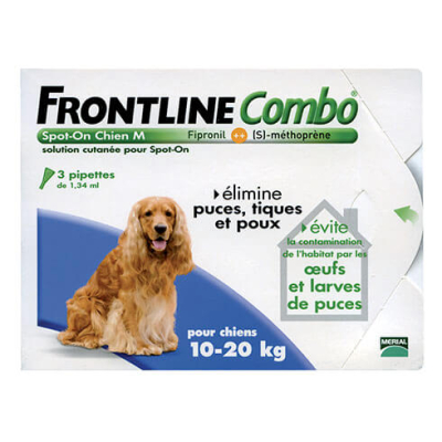 Dog pipettes M 10-20kg - Frontline Combo - 6 pipettes