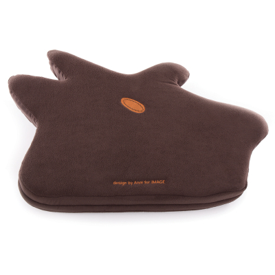 Thick oval cushion - Happy Dog - orange