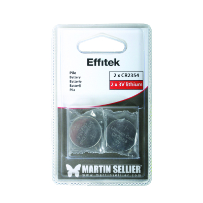 Effitek CR2354 3V lithium batteries - Pack of 2