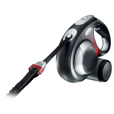 Flexi New Comfort Tape Retractable Lead - Vario - grey