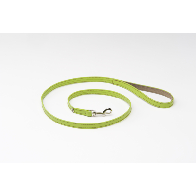Leather leash - City style - S - green