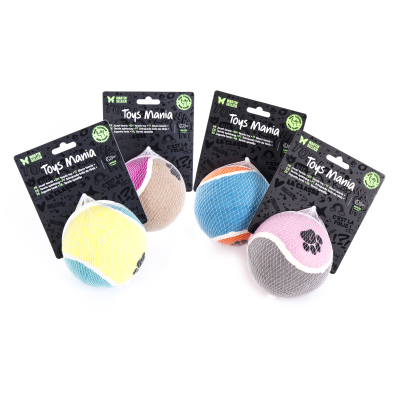 Balle de tennis - 10cm - multicolore