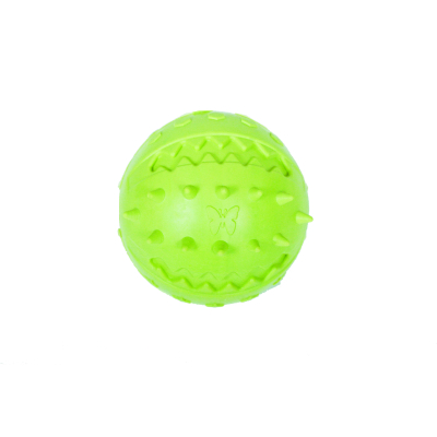 Rubber dental nubby ball - Rubb'n'Dental - 7cm - green