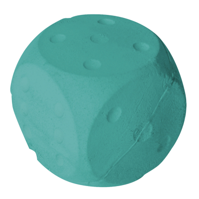 Dé tendre en caoutchouc - Rubb'N'Soft - 5cm - 5cm - multicolore