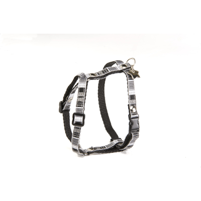 Harnais en nylon - Noir & Blanc - 25/35cm - 1c