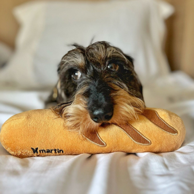 Plush baguette - Les Frenchies - brown
