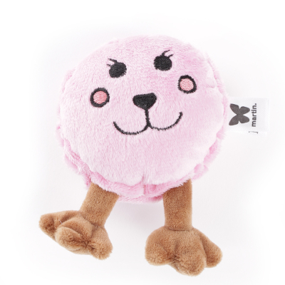 Macaron en peluche - Les  Frenchies - rose