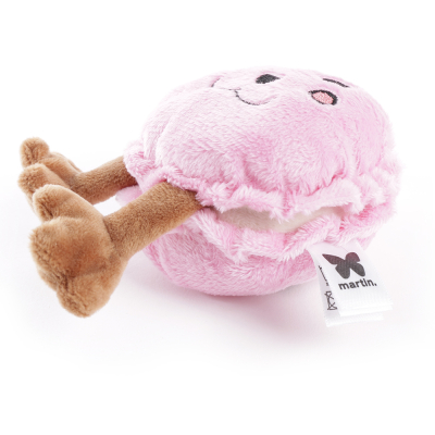 Macaron en peluche - Les  Frenchies - rose