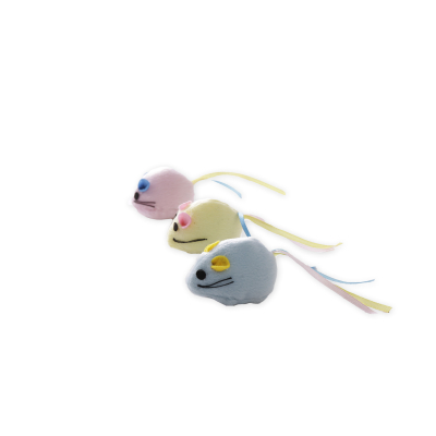 Souris en peluche pour chaton - Assortiments - multicolore