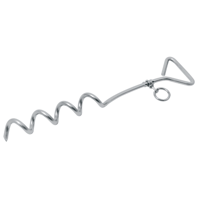 Metal tie stake - 49cm - grey