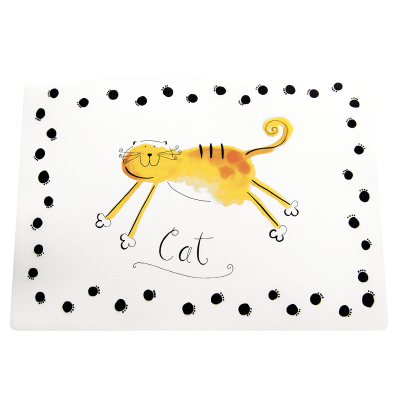 Plastic placemat set - 44x32cm - white
