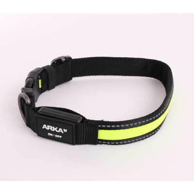 Collier réglable nylon "Flash" pour chat - Arka Haok - Marron