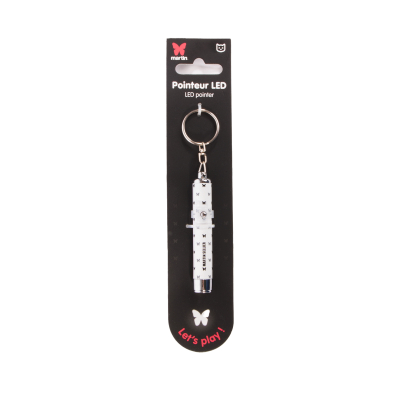 LED pointer in the shape of a butterfly - white
