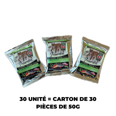 Kit échantillons Primordial pour chat - 50g