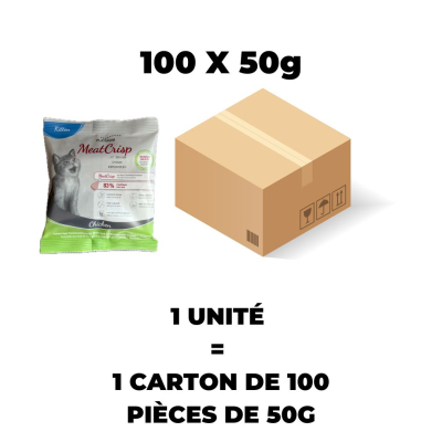 Croquette Platinum Meatcrisp poulet pour chaton - 50g