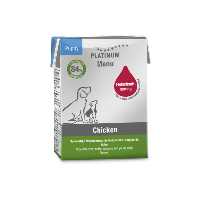 Pâté Platinum Menu Poulet pour chiot - 185g