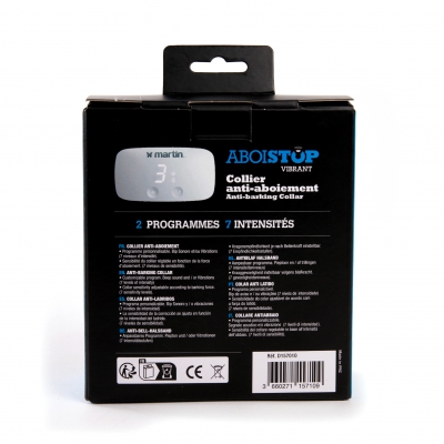 Aboistop Electro - Collier de régulation des aboiements pack dos