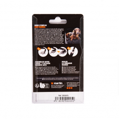 Attache de sécurité voiture pour laisse de chien 2