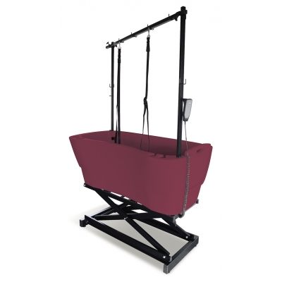 Baignoire pour chien - baignoire toilettage - Poly, simple sur châssis - Vivog ES005 - Marsala