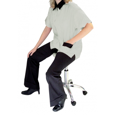 Blouse de toilettage à manches courtes - Gris clair