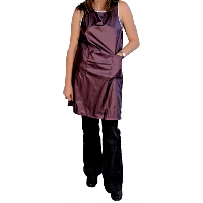 Blouse de toilettage imperméable - sans manche - prune