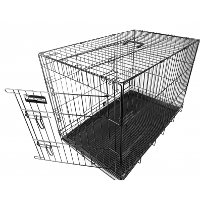 Cage de transport pliante pour chien - en métal - Vivog
