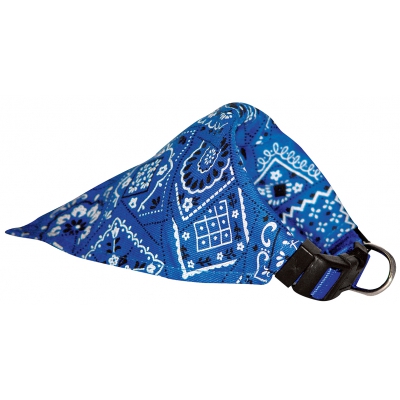 Collier bandana pour chien - bleu