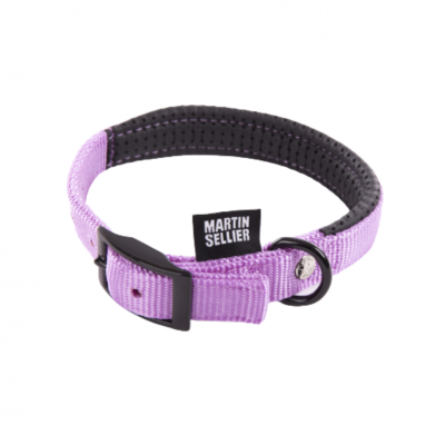 Collier droit confort pour chien en nylon Parme 23