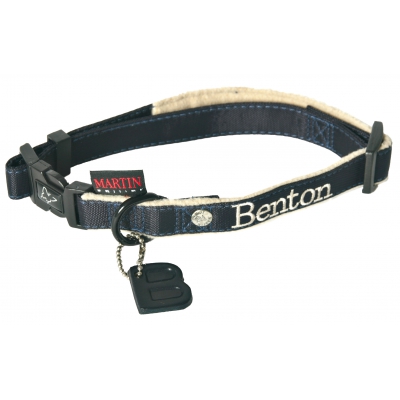 Collier nylon pour chien - Benton bleu