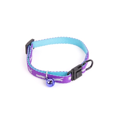 Collier pour chat - Bi-color - violet.
