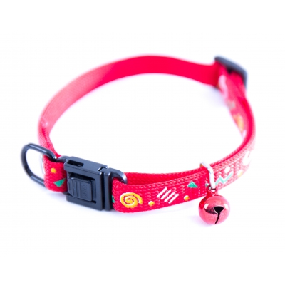 Collier pour chat - Carnaval Rouge