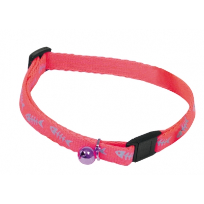 Collier pour chat - Fluo Fish - rose