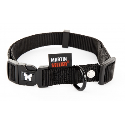 Collier pour chien nylon noir