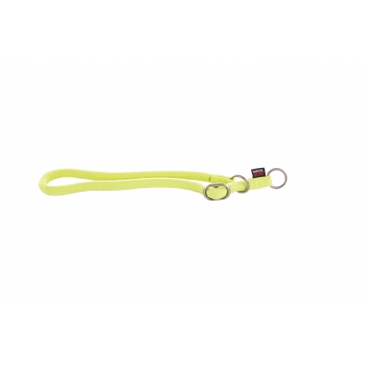 Collier pour chien nylon rond éducation vert - 65 x 1,3cm couleur vert