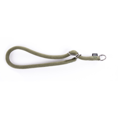 Collier pour chien nylon rond éducation vert kaki - 65 x 1,3cm